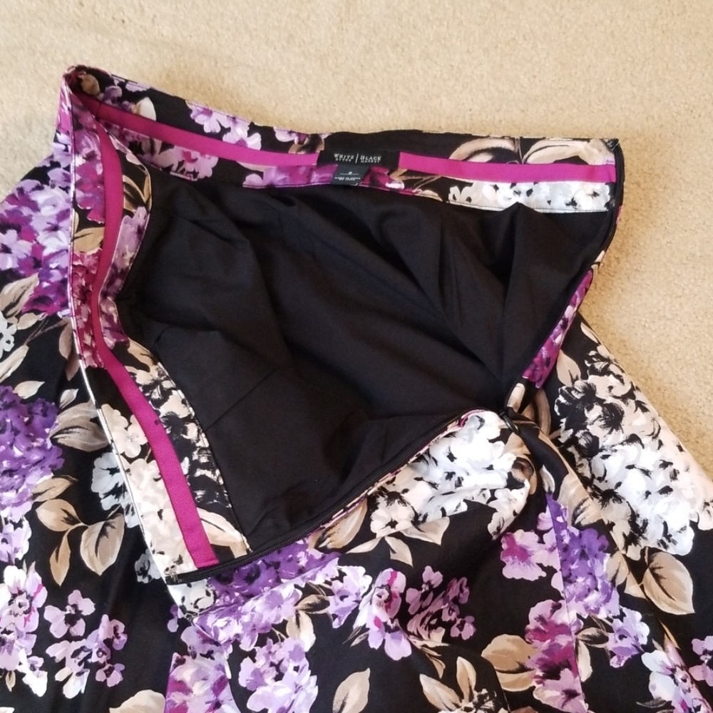 ☆ WHBM ☆ Pleated Floral Skirt - Picture 4 of 8